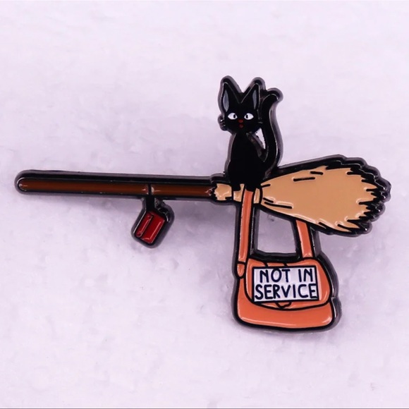 $3 WITCH CAT PIN BROOCH. ENAMEL METAL. NEW. $3 IF BUNDLED - Picture 4 of 16